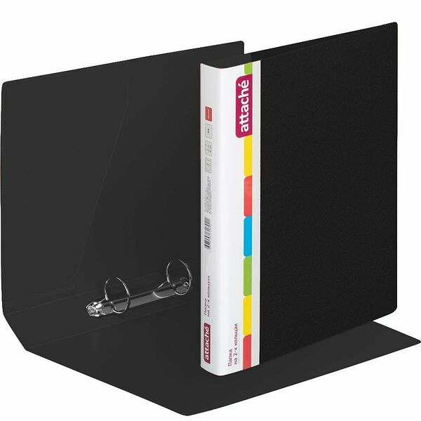 Папка на 2-х кольцах пласт. 25/32мм А4 Attache 07 черный