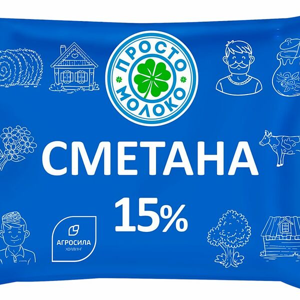 Сметана Просто молоко 15%