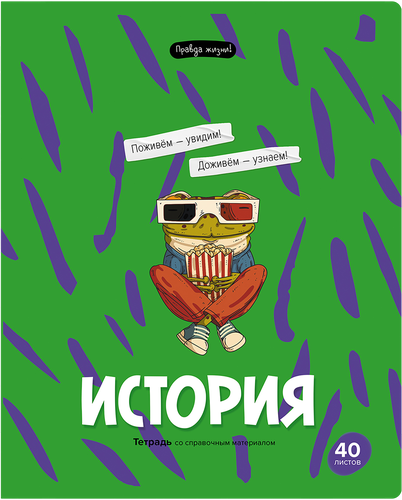 

Тетрадь BG Правда жизни История, 40 листов, Арт. ТП5ск40 12201