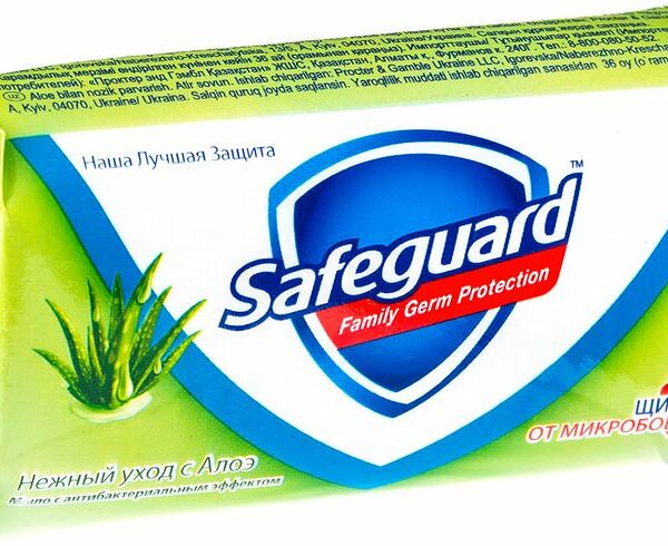 Мыло Safeguard алоэ, 90г