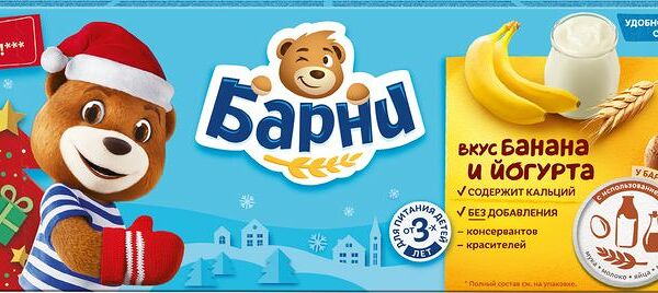 Пирожное бисквитное Медвежонок Барни банан-йогурт 150 г