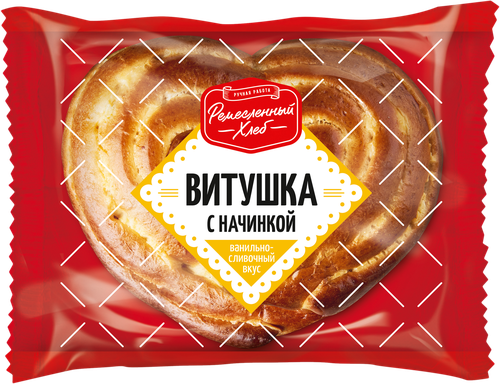 

Сдоба РЕМЕСЛЕННЫЙ ХЛЕБ Витушка с начинкой ванильно-сливочной, 130г