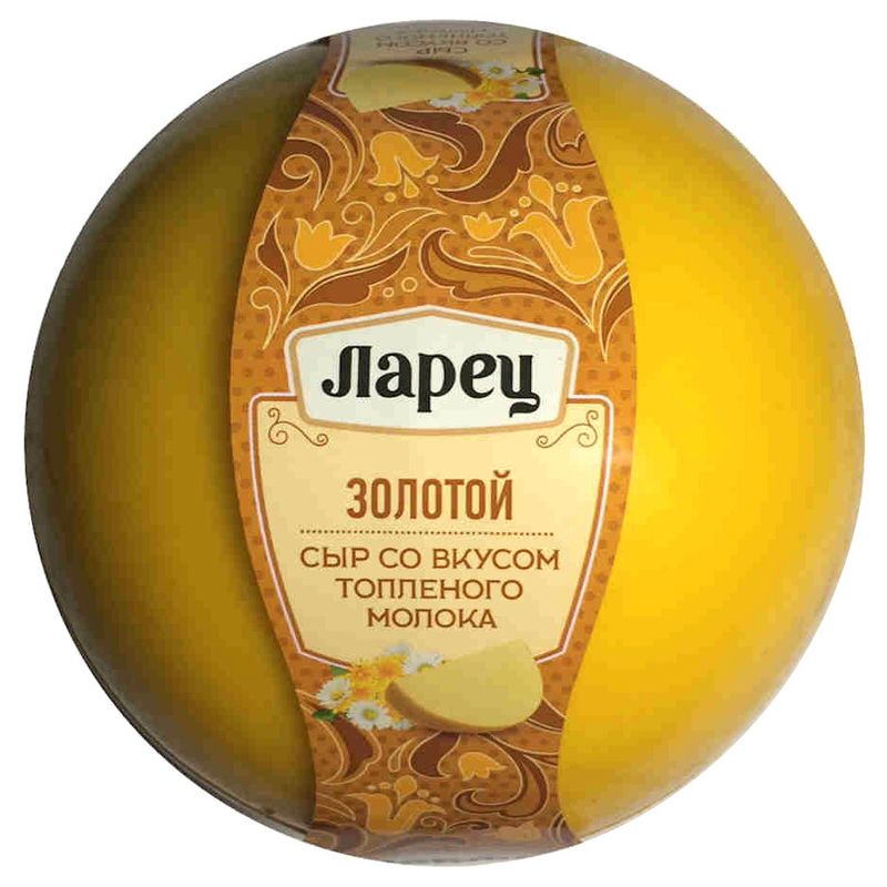

Сыр полутвёрдый Ларец Золотой топлёное молоко 50% вес
