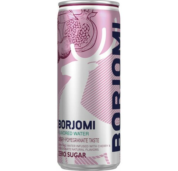 Напиток газированный Borjomi Flavored Water Вишня и гранат без сахара ж/б