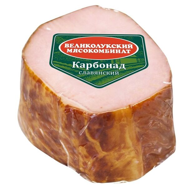 Карбонад Великолукский МК Славянский копчено-вареный 300г