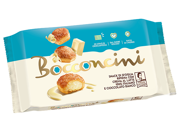 Пирожные Vicenzi Bocconcini слоеные с молочным кремом