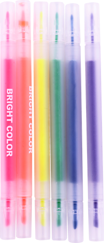 

Набор фломастеров ЛЕНТА KIDS Bright girl двусторонних, 6 цветов, Арт. MP72522, 6шт