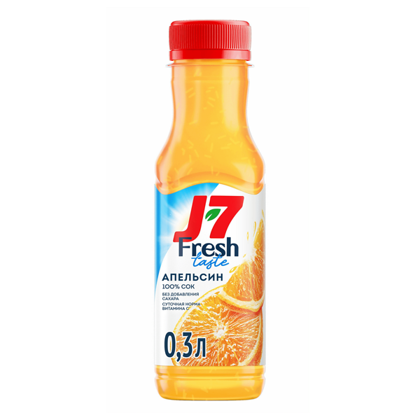 Сок J7 Fresh Taste Апельсиновый с мякотью