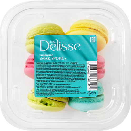 

Пирожное Delisse Макаронс 100 г