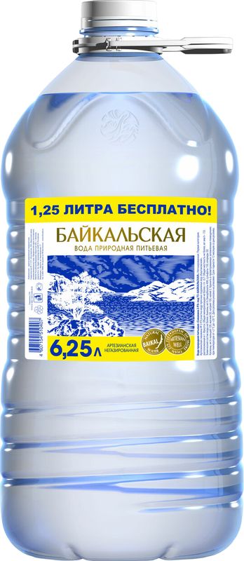 

Вода Байкальская минеральная негазированная 6.25л
