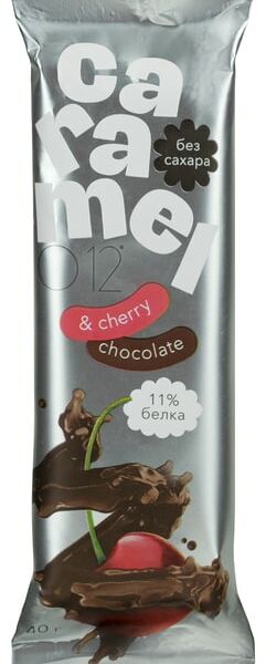 Батончик О12 вафельный Карамель-Вишня 40г