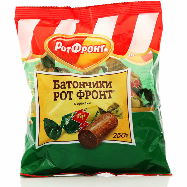 Конфеты Батончики с орехами ТМ Ротфронт