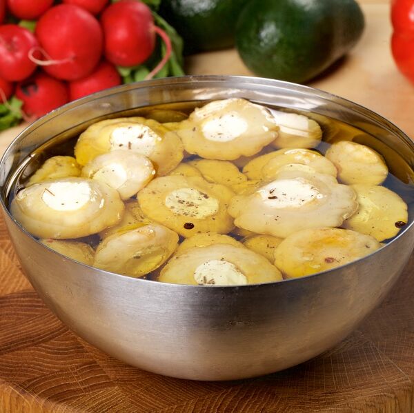 Патиссоны со сливочным сыром