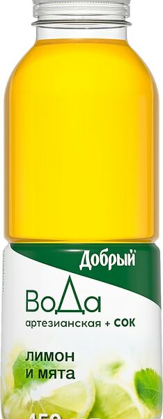 Добрый Вода + Сок с лимоном и мятой 450 мл