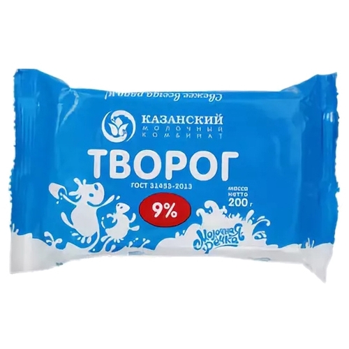 

Творог Молочная речка 9% 200 г