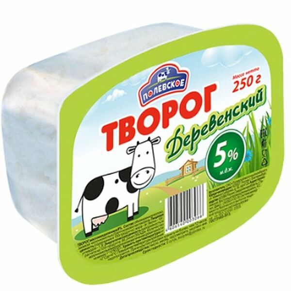 Творог Полянка Деревенский 5%
