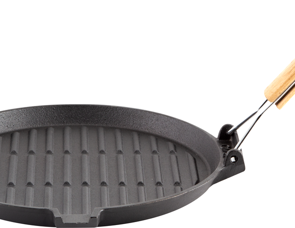 Сковорода-гриль MALLONY 26см со складной ручкой чугун Арт. 985059