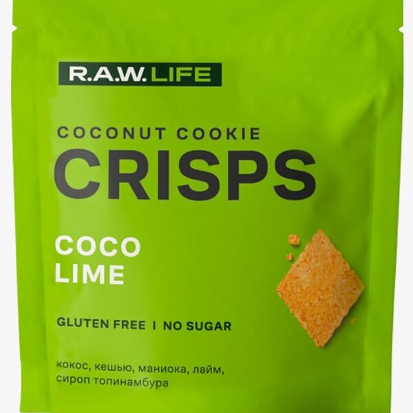 Печенье R.A.W. LIFE Crisps Кокос-Лайм 35г