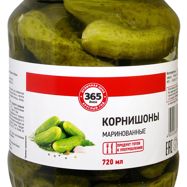 Корнишоны маринованные 365 Дней