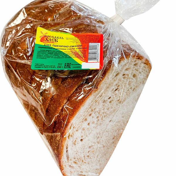 Хлеб Близученко А. л Пшенично-ржаной нарезка