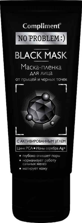 

Маска-пленка для лица Compliment Black Mask с активированным углем 80 мл