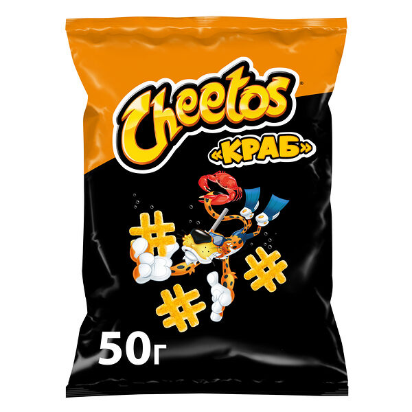 Кукурузные снеки Cheetos/Читос Краб 50г