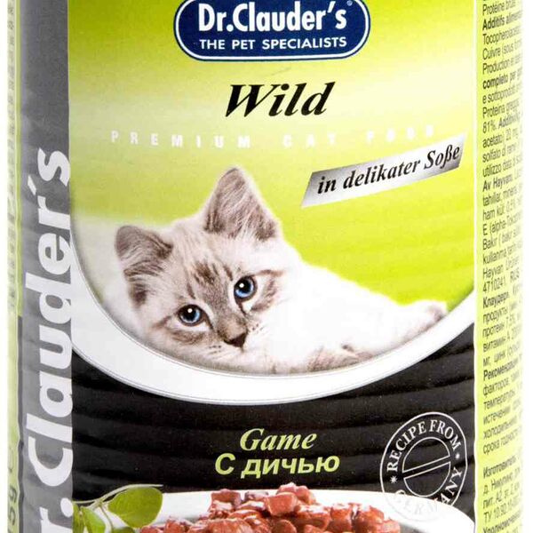 Корм для кошек Dr. Clauder's Fish Homecat Game с дичью 415 г