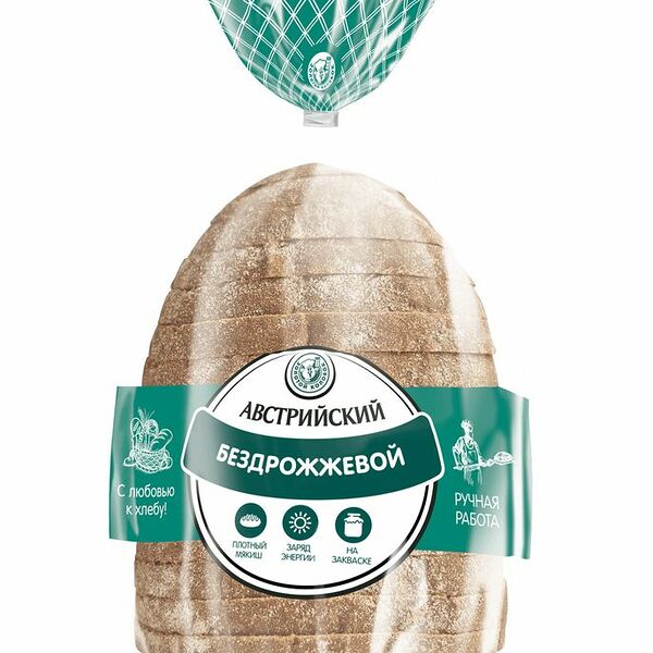 Хлеб Золотой Колобок Австрийский бездрожжевой, 255г