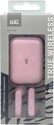 

Наушники GAL TWS TW-1900 розовые