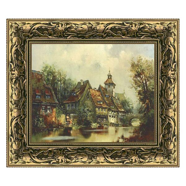 Картина в раме DEKART Дети у воды, 40х50см