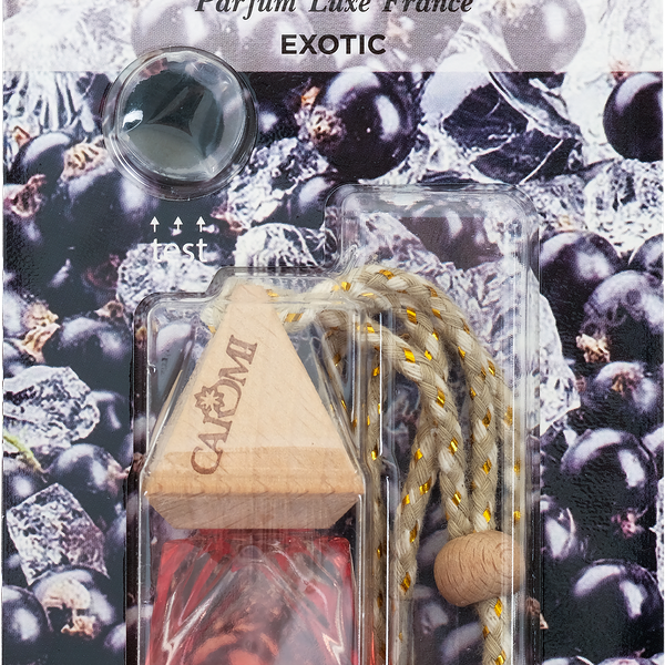 Ароматизатор CAROMI подвесной, фруктовый, с ароматомчерная смородина