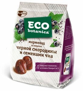 Мармелад Eco botanica со вкусом черной смородины и семенами чиа в Магнит со скидкой –37%