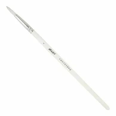 Кисть синтетика белая круглая №4, AZART