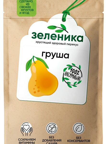Груша Зеленика здоровый фруктовый перекус 20г