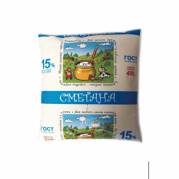 Сметана СЗ КЕЗСКИЙ 15%, без змж