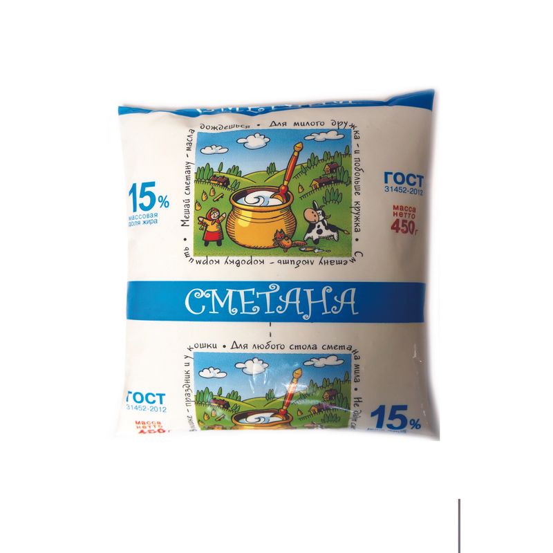

Сметана Кезский сырзавод 15%, без змж 450 г