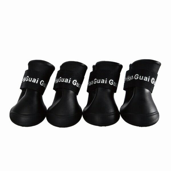 HOMEPET Сапожки для собак черные L 5,7х4,7 см