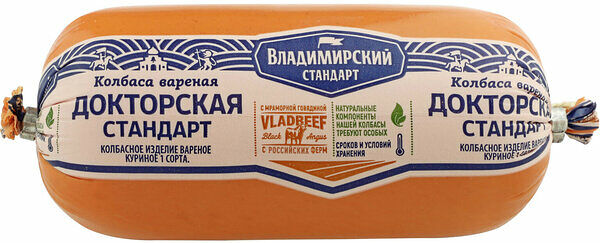 Колбаса Владимирский стандарт Докторская, вареная