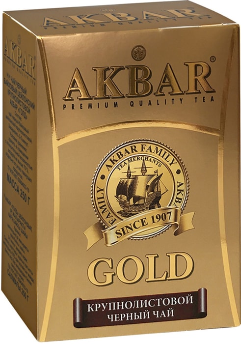 

Чай черный Akbar Gold крупнолистовой 250 г