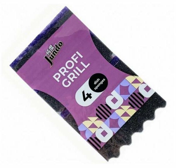 Губки для мытья посуды Jundo Dish Sponges Profi Grill, 4 шт