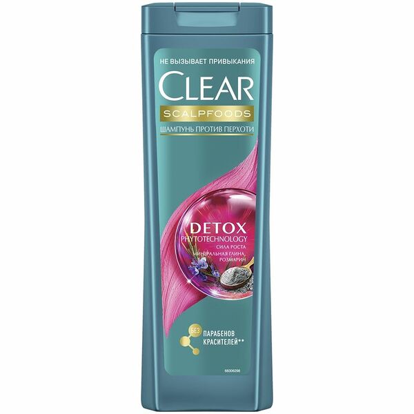 Шампунь Clear Phytotechnology против перхоти с экстрактами лекарственных растений, 400мл