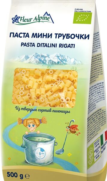Макароны Fleur Alpine Organic Трубочки 500г