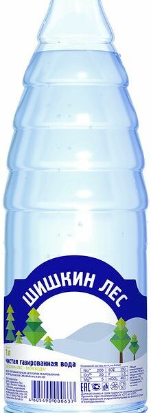 Вода Шишкин лес питьевая газированная 1л