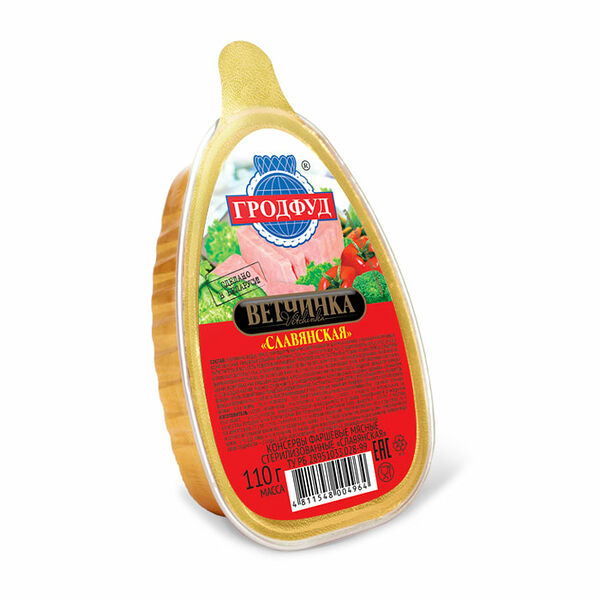 Консервы мясная Славянская ал/б вес 110г Квинфуд