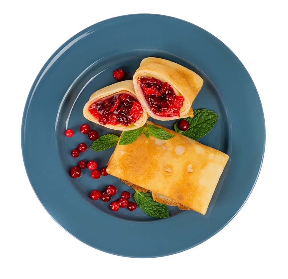 

Блинчики с брусникой и яблоком, Уже Готово, 2 шт.