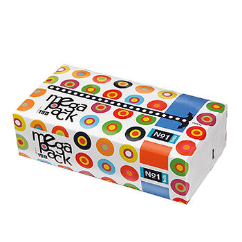 Платочки бумажные универсальные Bella двухслойные Mega Pack, 150 шт.