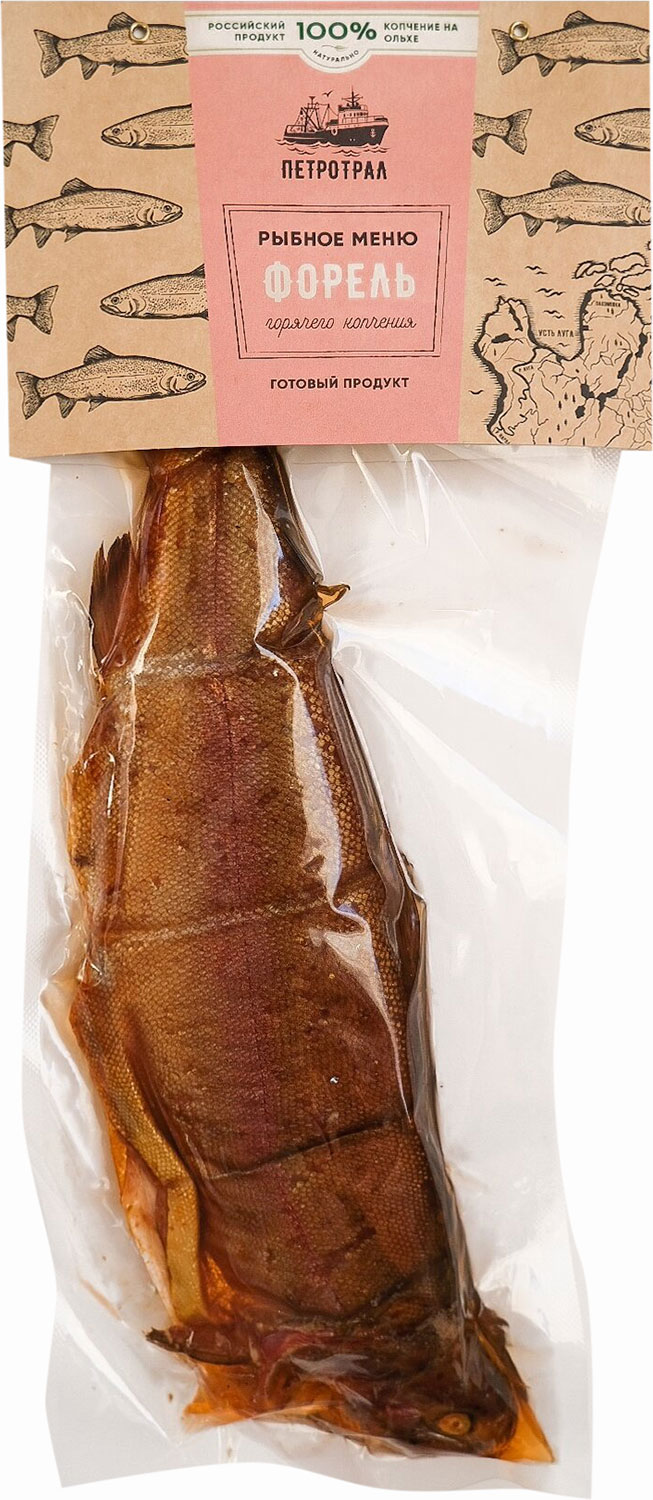 

Форель Петротрал Радужная с головой горячего копчения потрошенная вес