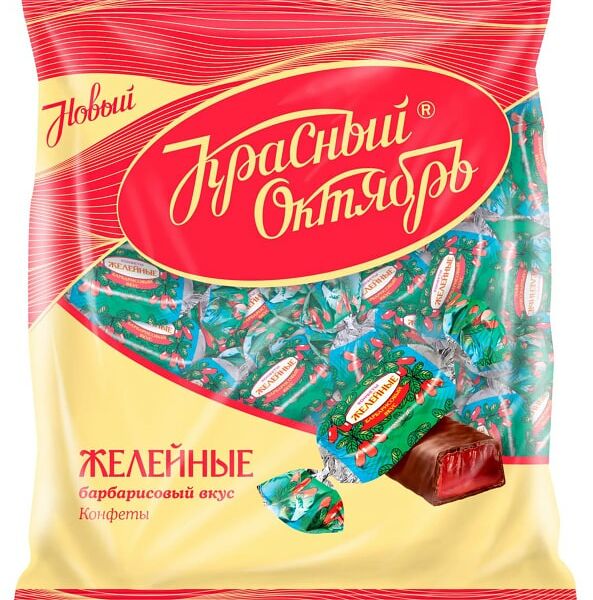 Конфеты Красный Октябрь Желейные Барбарисовый вкус 250г