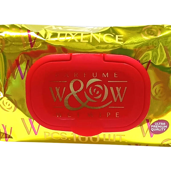 Салфетки влажные Парфюм.W&W Gold parfume 100шт