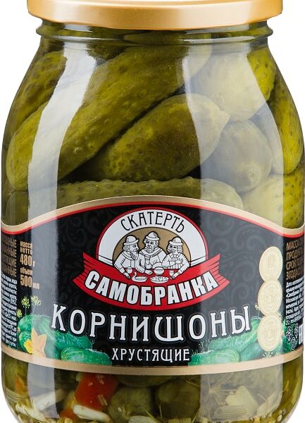 Огурцы Скатерть-самобранка Корнишоны маринованные 500мл